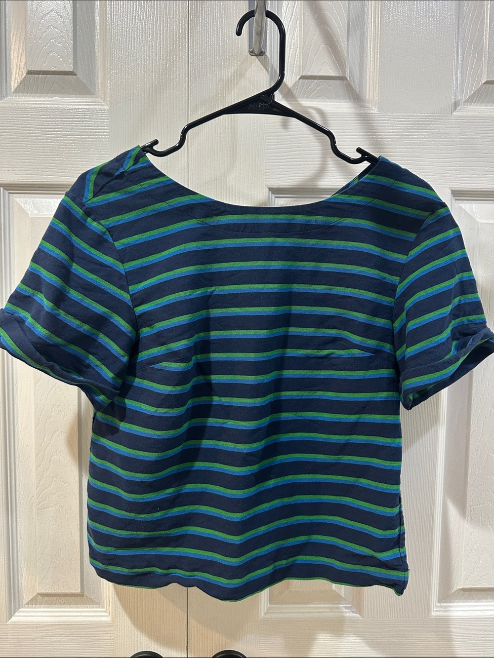 J. Crew - Cropped Box Shirt w Zipper Detail xs